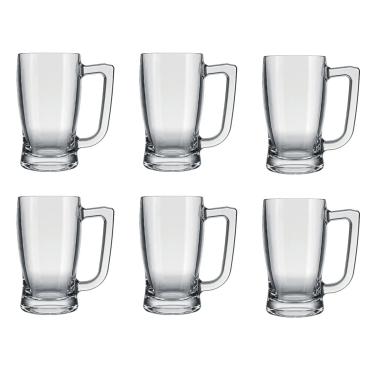 Imagem de Caneca Para Chopp Taberna de Vidro 340ml 6 Unidades - Nadir R5901