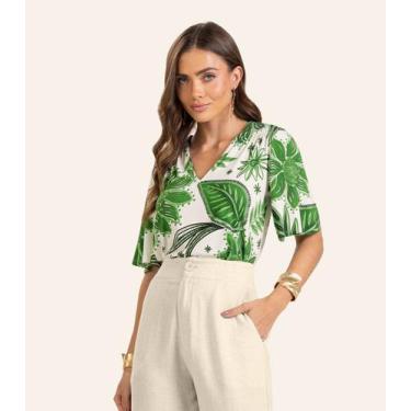 Imagem de Blusa Feminina Endless em Viscotorcion Verde, M, Verde