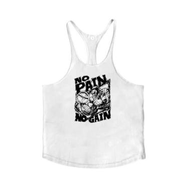 Imagem de Camiseta Regata Masculina Para Academia E Fitness Com Estampa NO PAIN 