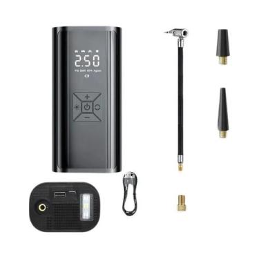 Imagem de Compressor De Ar Elétrico Portátil Sem Fio 150PSI Com Luz LED E Displa