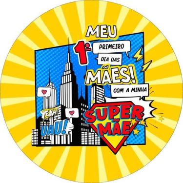 Imagem de Painel Festa Redondo Veste Fácil 1,50m Dia Das Mães MAE061 - Fadrix, M