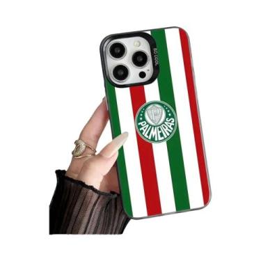 Imagem de Capa Verde Para iPhone Apple 11 12 13 14 15 16 pro Max plus Com Design