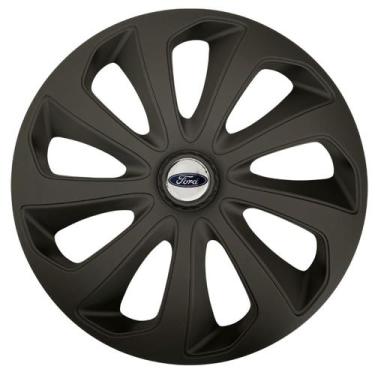 Imagem de Calota esportiva velox 15 fosc black + emblema resinado ford - Garagem
