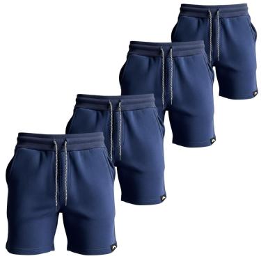 Imagem de Kit 4 Bermudas Moletom Short Masculino Casual Dagg-Masculino