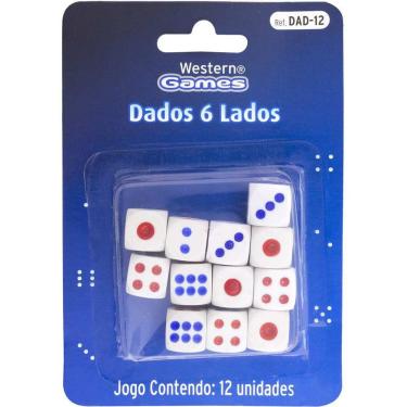 Imagem de Brinquedo Diverso Dados 6 Lados 12 Un Western