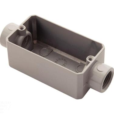 Imagem de Condulete fixo 1/2" tipo "C" - sem tampa / rosca BSP / com pintura eletrostática a pó Tramontina