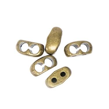 Imagem de West Coast Paracord Espaçadores deslizantes tibetanos de furo duplo | Prata, Bronze, Cobre | 4 mm | 1, 10, 25, 50, 100 pacotes |