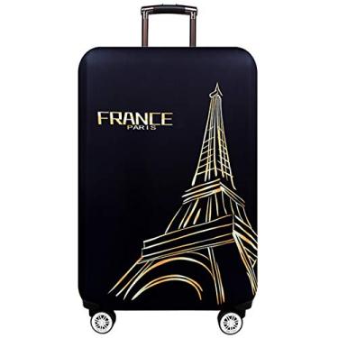 Imagem de TRAVEL KIN Capa de bagagem espessa, capa protetora de elastano para malas de 18/24/28/81 polegadas, Pares, XL(29"-32"luggage)