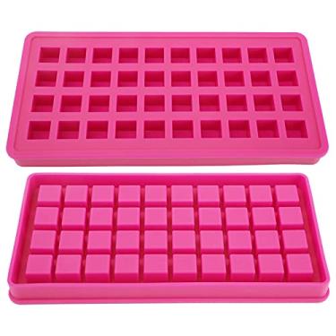 Imagem de Forma de cubos de gelo, cubos de gelo, 40 grades de cubos de gelo multiusos para bar para cafeterias para casa (rosa vermelho)