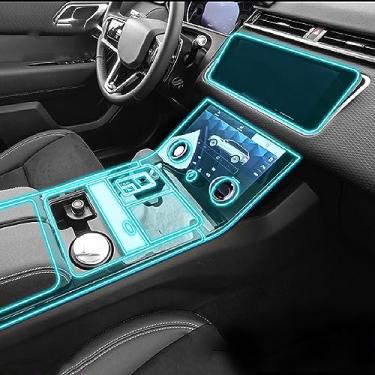 Imagem de LAVIYE carro Interior navegador GPS console central terno invisível TPU película protetora Filme anti-risco, para Land Range Rover Velar 2021-2023