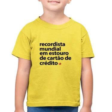 Imagem de Camiseta Algodão Infantil Recordista Mundial Em Estouro De Cartão - Fo