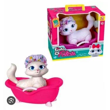 Imagem de Brinquedo Gata Felicia Banho Com Acessórios - Super Toys