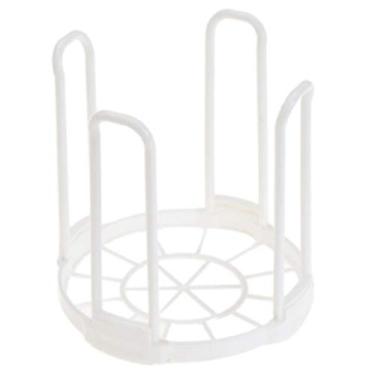 Imagem de HGYJ Escorredor de louça, prateleira de armazenamento de pratos de bancada de cozinha rack de drenagem destacável organizador de plástico rack de pratos 3 peças, rosa