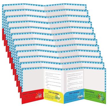 Imagem de Satinior 24 Pçs Pastas de Bolso para Estudantes, 4 Bolsos, Organizadores, Arquivos, Pastas de Arquivos, para Crianças, Sala de Aula, Professores, Material Escolar