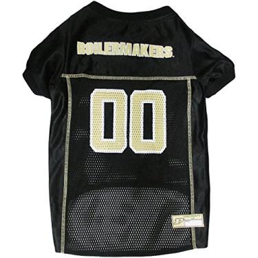 Imagem de Pets First NCAA College Purdue University Jersey de malha para cães e gatos, tamanho PP, camiseta licenciada para cães com seu time favorito de futebol/basquete universitário