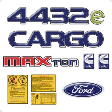 Imagem de Kit Adesivos Caminhão Cargo 4432e Maxton Emblemas - Generico - SPORTIN