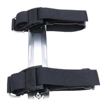 Imagem de Pegciuho Suporte de Placa Traseira de Mergulho Suporte de Cilindro de Gás de Mergulho Faixa de Tanque Suporte de Placa Traseira para Mergulho Livre Ao Ar Livre, Prata