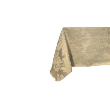 Imagem de Toalha de Mesa Retangular Jacquard - MUMUDECOR, 85 BEGE KAKI, 1,40 X 2