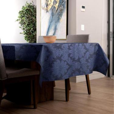 Imagem de Toalha de Mesa Jacquard Retangular 2,40m  - MUMUDECOR, 131 MARINHO