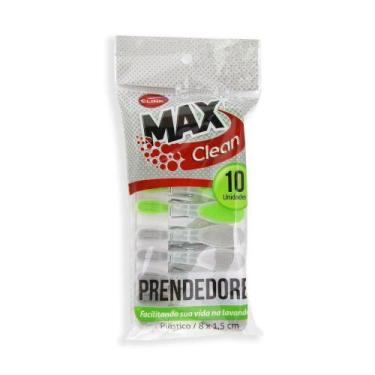 Imagem de Prendedor Pregador De Roupa Embalagem Prende Fácil 10 Peças - Max clea