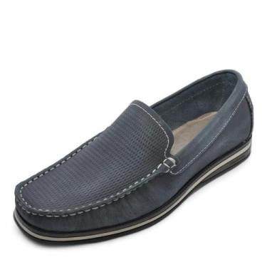 Imagem de Sapato Masculino Democrata Mocassim Ted REF: 135201 COURO, 42, Navy