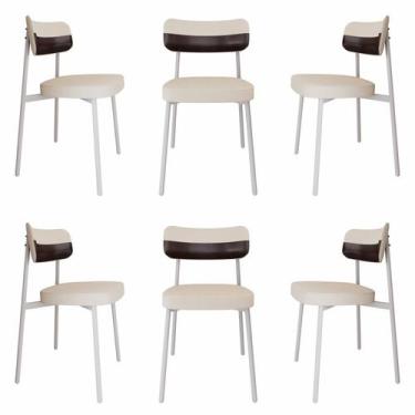 Imagem de Cadeira Alloa Fixa com 4 Pés 50 X 44,7 X 83,8 Cm com 6 Unidade - Metal