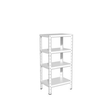 Imagem de Estante Aço Pequena p 60kg 4 Bandejas Tripartida 95cm x 30cm x 45cm Va