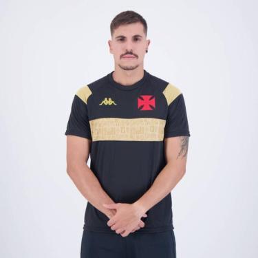 Imagem de Camisa Kappa Vasco Supporter Preta e Vermelha, P