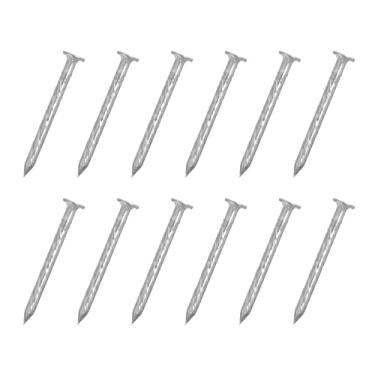 Imagem de uxcell 25 peças de pregos de cerca, 2,5 cm de aço inoxidável 304 pinos de haste em espiral para conserto de piso de casa, madeira, prata