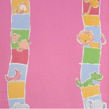 Imagem de Papel de Parede Safari Friends Infantil Colorido SF6212 - IMPORTADO