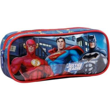 Imagem de Estojo Simples Escolar Infantil Liga Da Justiça Xeryus 11855