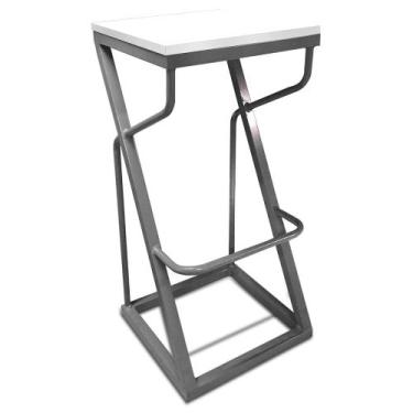 Imagem de Banco Alto Bistrô Industrial Banqueta Cozinha Balcão Área Gourmet Germ