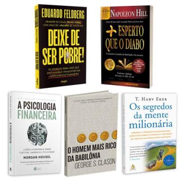 Imagem de Kit 5livros, Deixe de Ser Pobre,Psicologia Financeira,Homem Mais Rico,