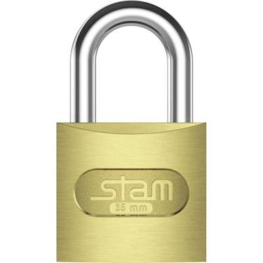 Imagem de Cadeado Zamac Latonado E-COAT 35MM - STAM