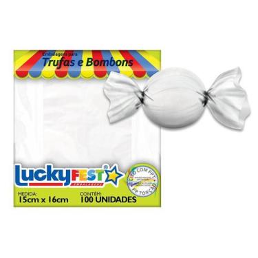 Imagem de Embalagem Para Trufa Lucky Fest, Branco