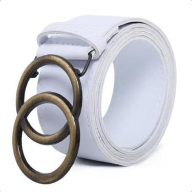 Imagem de Cinto Feminino Argola Dupla Bronze Super Estilosa Moda 2024-Feminino