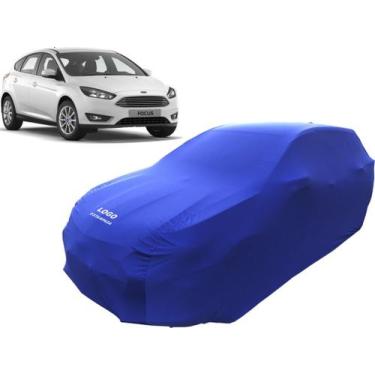 Imagem de Capa Automotiva Para Ford Focus Hatch Tecido Helanca Lycra - Mz, Azul