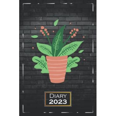 Imagem de Diary 2023: A5 (6x9) | One Week on a Double Page | From Monday to Sunday | Weekly Planner | Plant Botany Nice | qb2