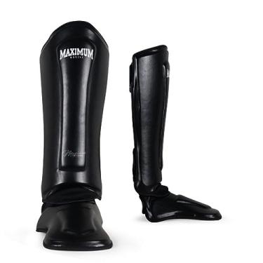 Imagem de Par De Caneleira Classic Maximum Muay Thai Kickboxing (Preto, PP)