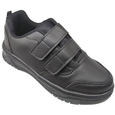 Imagem de Tênis Infantil Masculino Escolar Todo Preto c/Tiras KidStar Tamanho:29;Cor:Preto