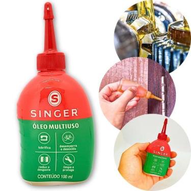 Imagem de Óleo Multiuso Lubrificante Máquina Costura Fechadura 100ml - Singer