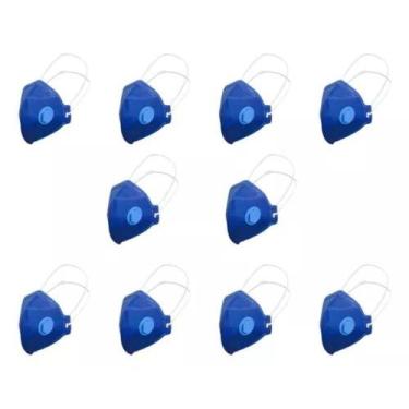 Imagem de Máscara PFF2 com Válvula  Kit com 50 Unidades para Máxima Filtragem - 