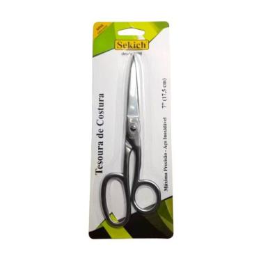Imagem de Tesoura De Costura Aço Inoxidável 7 17,5 Cm - Sekich