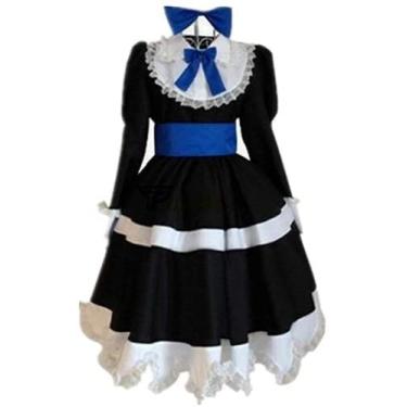 Imagem de Cos Meia Anjo Vestido Uniforme Cosplay Calcinha e Meia Fantasia Fantasia de Halloween Vestido Personalizado, Masculino G, One Size