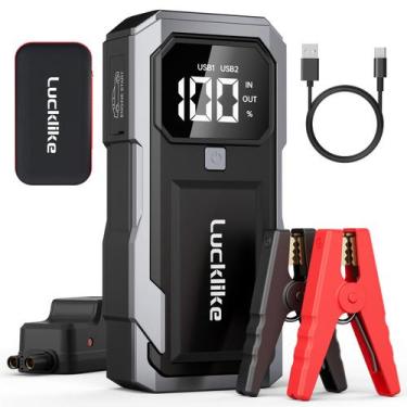 Imagem de Jump Starter Lucklike 3000A para Carros - Bateria Portátil para Motore