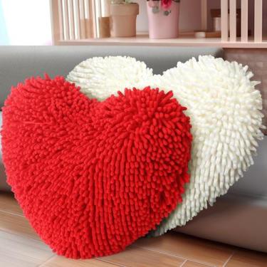 Imagem de Almofadas Vermelhas em Formato de Coração Barydat (2 Unidades) - 43x38