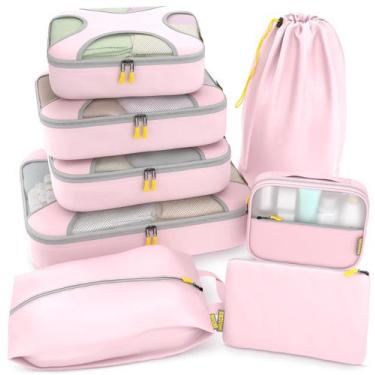 Imagem de Conjunto de 8 Packing Cubes Shacke para Organização Leve de Viagens