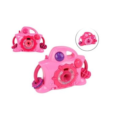 Imagem de Câmera Fotográfica Infantil Projetora Luz Imagem C/Bateria