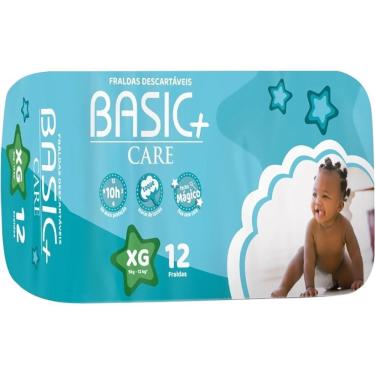 Imagem de Fralda Descartável Basic+ Care XG com 12 unidades