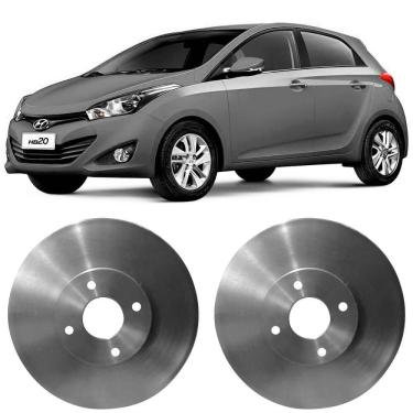 Imagem de Par Disco Freio Hyundai Hb20 1.0 2013 A 2018 Dianteiro Ventilado